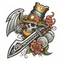 HATCHET tattoo design idea