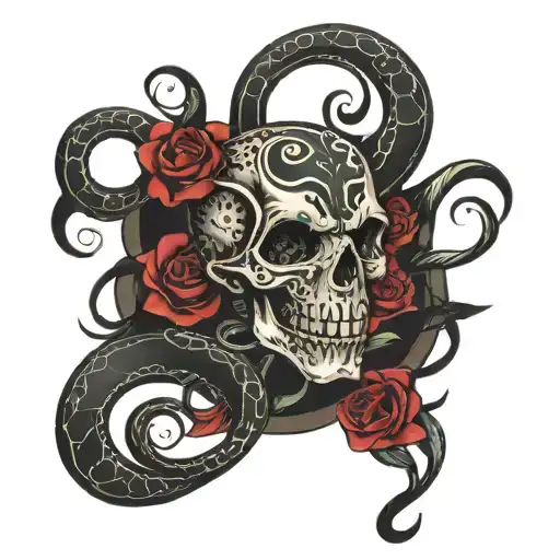 dark mark tattoo design idea