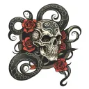 dark mark tattoo design idea