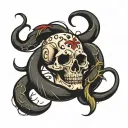 dark mark tattoo design idea