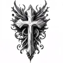3d cross tattoo tattoo design idea