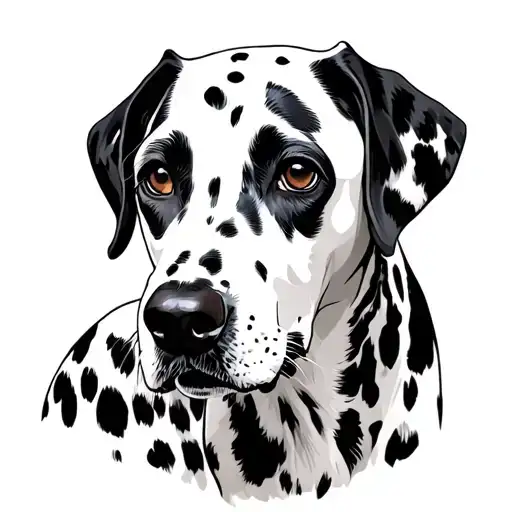 Dalmatian tattoo design idea