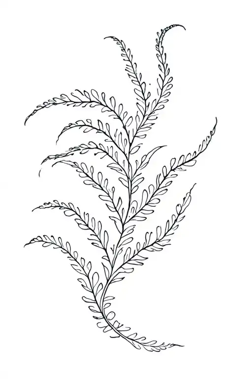 sea kelp tattoo design idea