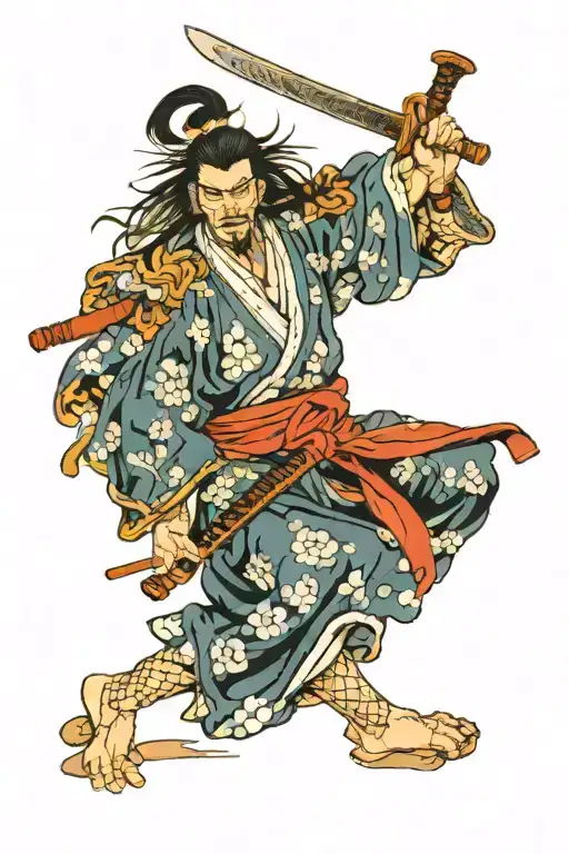 Miyamoto Musashi tattoo design idea