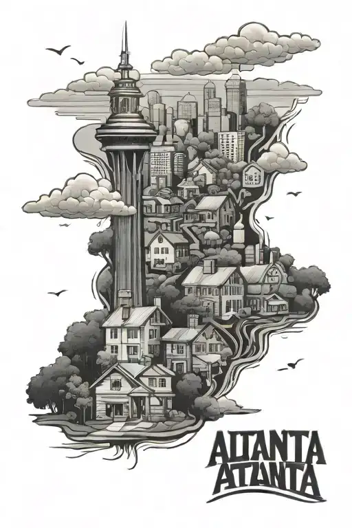 Atlanta Neighborhood tattoo design idea