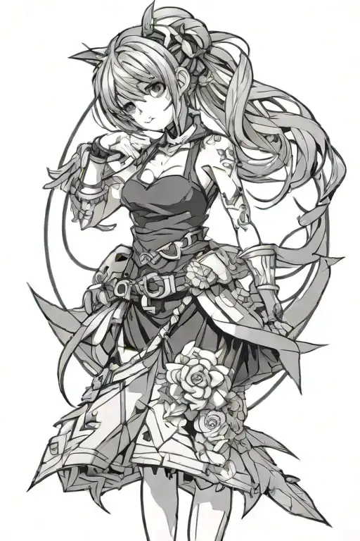 anime solo levelling anime tattoo design idea