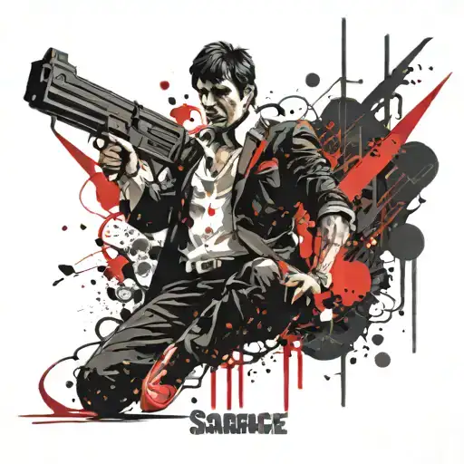 Scarface "The world is yours"  tattoo design idea