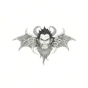 One Piece anime villain Kaido in his dragon form, fully featured and cut into a collarbone tattoo. tattoo design idea
