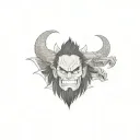 One Piece anime villain Kaido in his dragon form, fully featured and cut into a collarbone tattoo. tattoo design idea