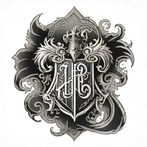 ornemental Harry Potter   tattoo design idea