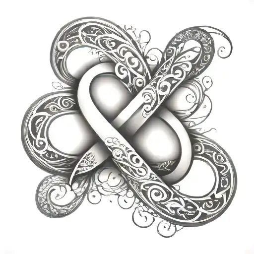 infinity symbol with name Corrie tattoo design idea