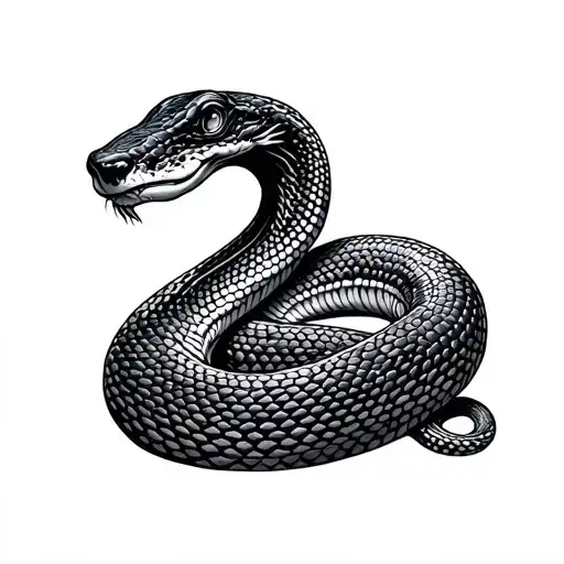 Kundalini Snake tattoo design idea