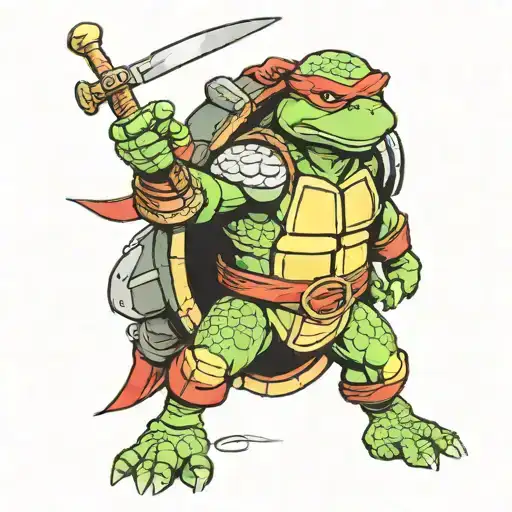 raphael from TMNT 1987  tattoo design idea
