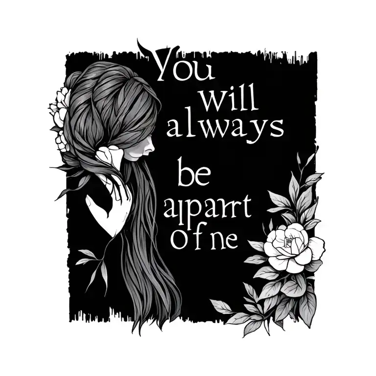 you will always be apart of me tattoo design idea