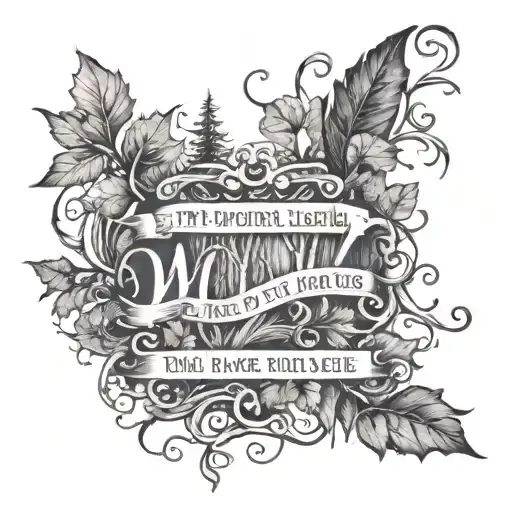 vine with a quote "The woods are lovely, dark, and deep but I have promises to keep and miles to go before I sleep"  tattoo design idea