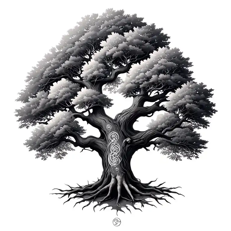 family tree for man tattoo design idea