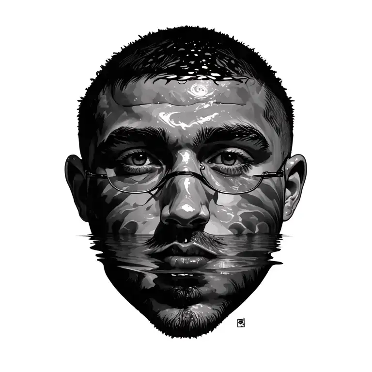 Mac miller swimming album tattoo design idea