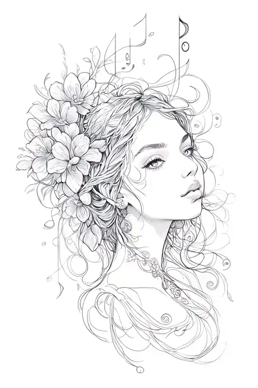 melody tattoo design idea