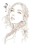 melody tattoo design idea