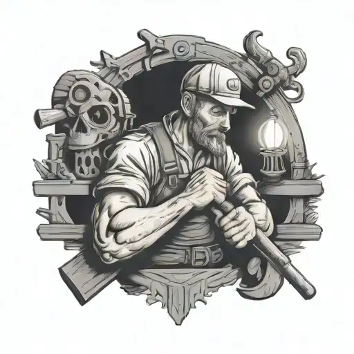 carpenter tattoo design idea
