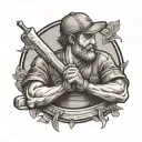 carpenter tattoo design idea
