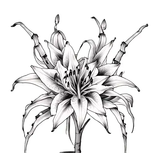 spider lilies covering avenged sevenfold album art tattoo design idea