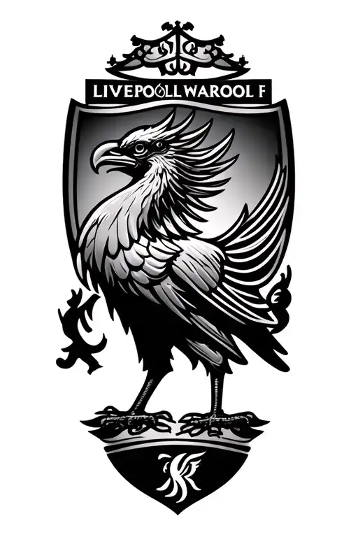Liverpool FC Liverbird logo tattoo design idea