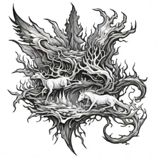 Wildfire Joshua bassett tattoo design idea