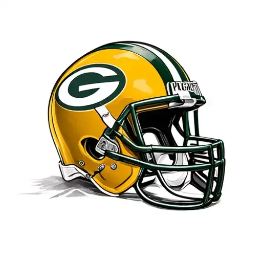 Green Bay Packers Logo Lambeau Field  Lombardi Trophy Packer Helmet tattoo design idea