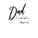 plane fading out of existence, delicate text saying Dad tattoo design idea