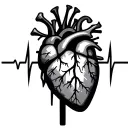 heartbeat with name  tattoo design idea
