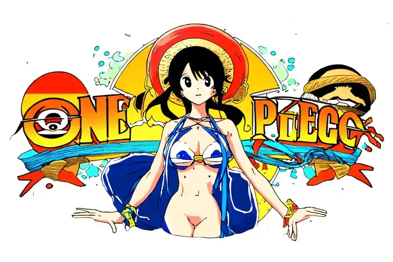 one piece girls hentai tattoo design idea