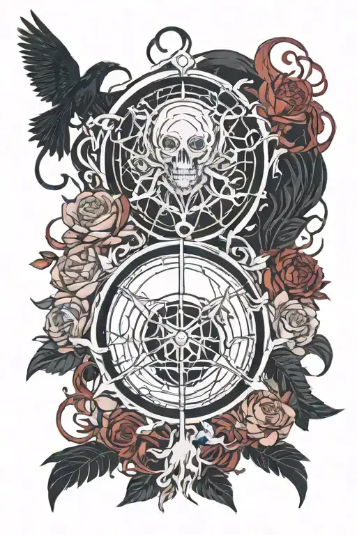 Artificial suicide bad omens songs inspired tattoo design idea