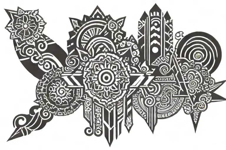 Pursuit of growth mindset tattoo design idea