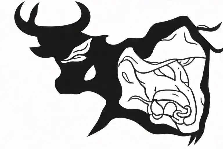 Chicago Bulls logo tattoo design idea