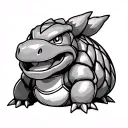 koopa troopa shell tattoo design idea