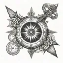 Moral Compass tattoo design idea