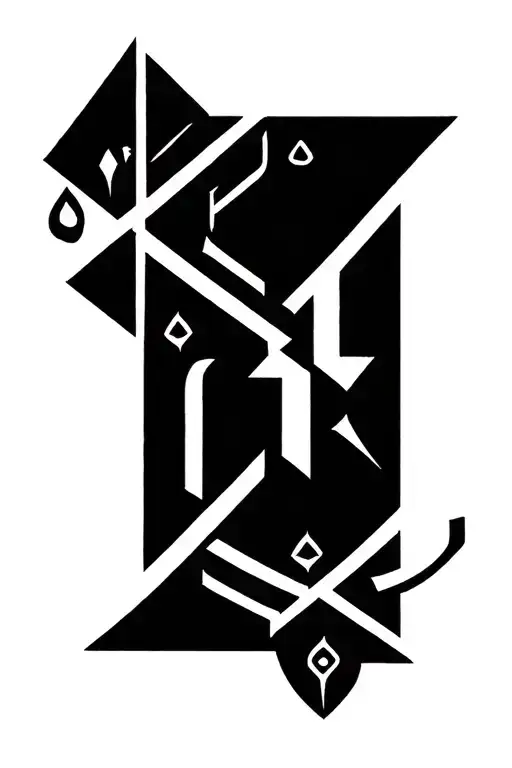 I want Gie in Arabic with the number 14 and it have to fit on my ring finger tattoo design idea