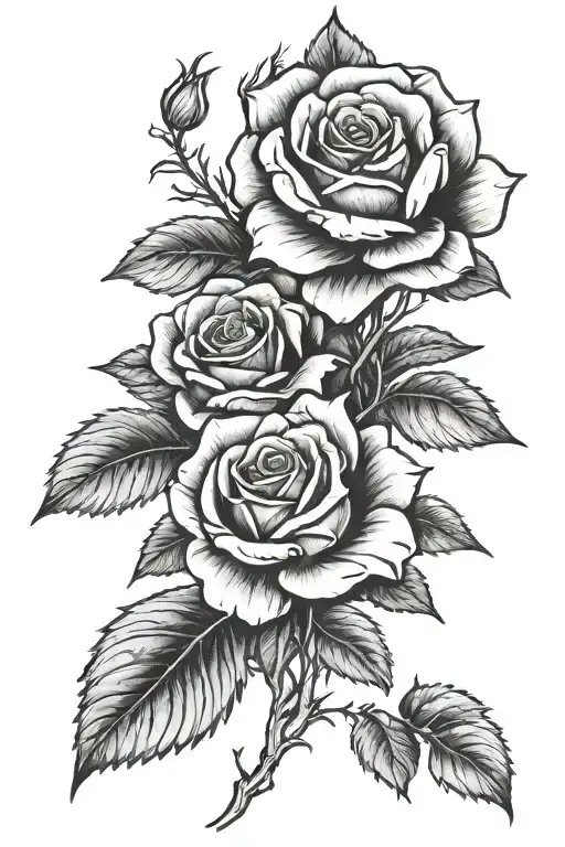 treaty oak revival tattooed roses  tattoo design idea
