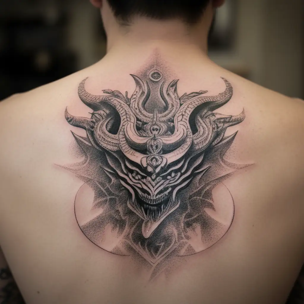 rahu demon  tattoo design idea
