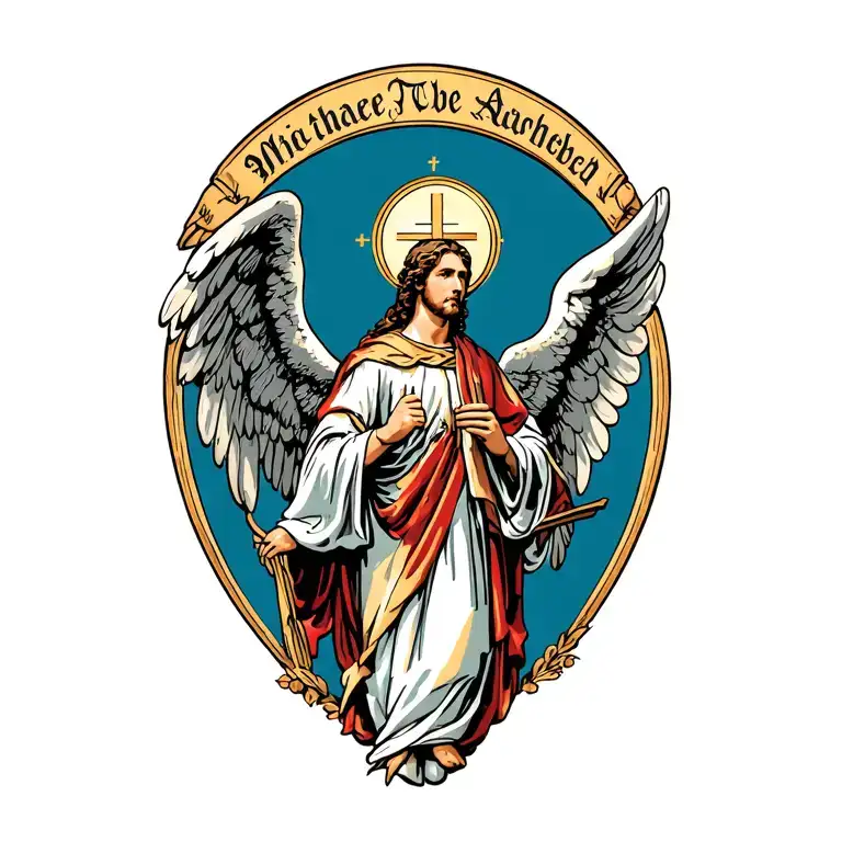 catholic tattoo Michael the archangel tattoo design idea