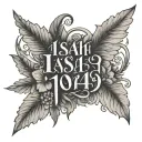 Isaiah 41:10 written tattoo design idea