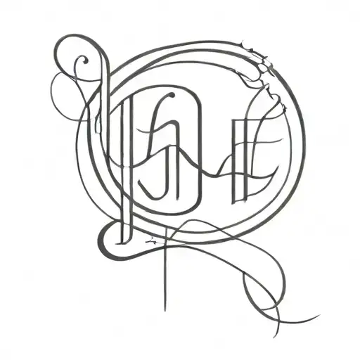 YHWH written across tattoo design idea