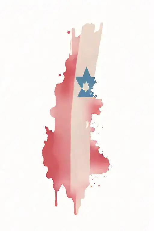 dominican republic flag tattoo design idea
