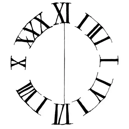 09 12 2004 in roman numerals tattoo design idea