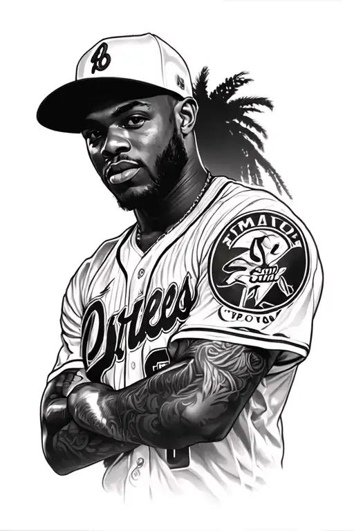  tank davis and lamar jackson realistic arm tattoo shoulder to elbow length tattoo design idea