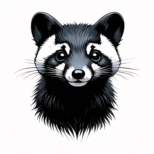 Minimalism is a marten tattoo design idea