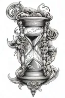 Astrology Gemini Cancer Taurus hourglass tattoo design idea