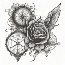 Coordinates tattoo design idea