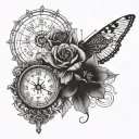 Coordinates tattoo design idea